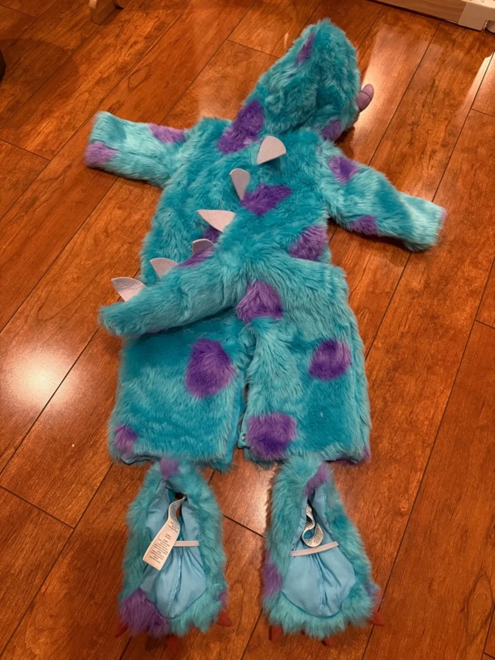 Potter Barn Kids Monsters Inc Sulley Costume, 6-12 months - Picture 4 of 6